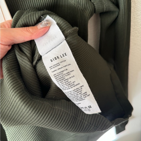 *SOLD* Dion Lee NWT Forest Green Hook & Eye Ribbed Dress in S - Picture 6 of 10